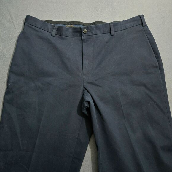 Brooks Brothers Men 40X31(30.5) Navy Advantage Chino Clark Straight Leg Pants - Picture 3 of 13